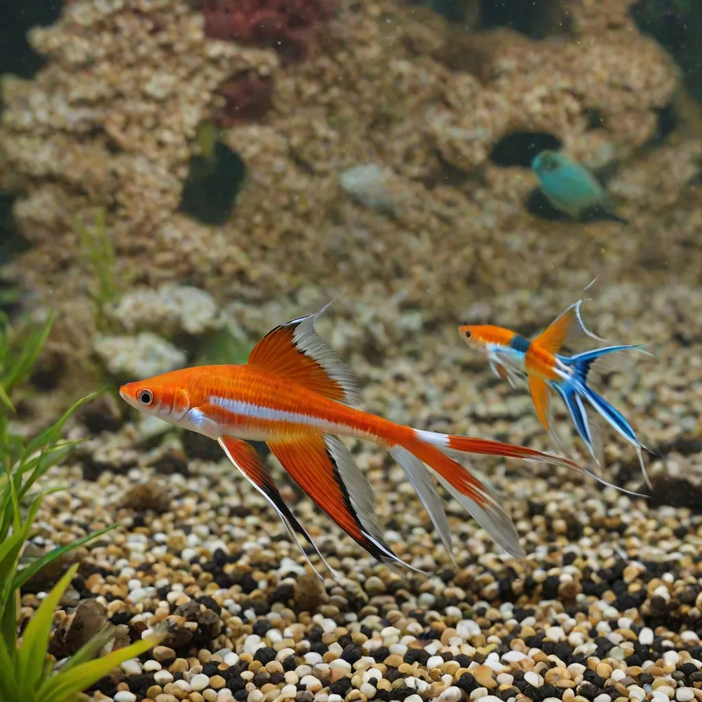 Mieczyk Hellera – charakterystyka ozdobnej rybki o charakterystycznym ogonie
