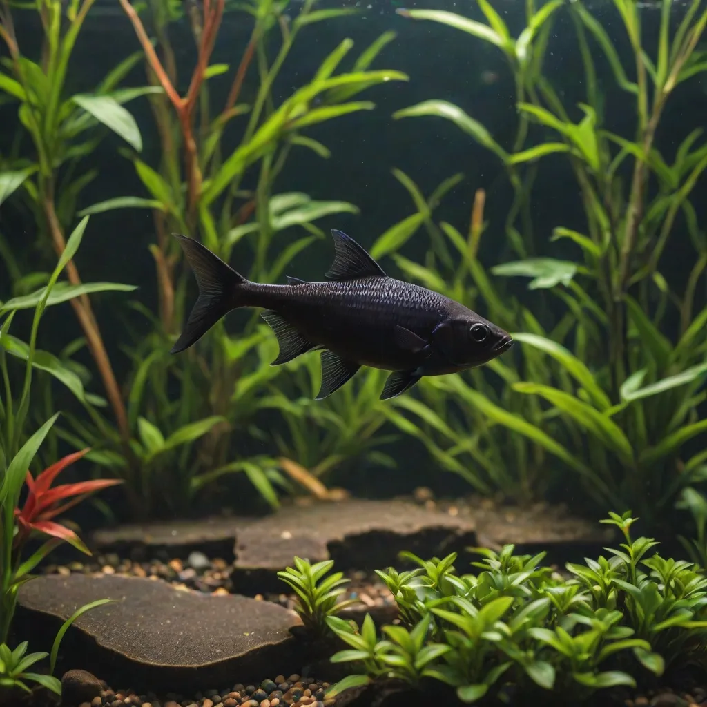 Tetra czarna – charakterystyka eleganckiego bystrzyka do twojego akwarium